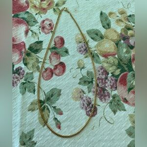 Gold plated chain necklace